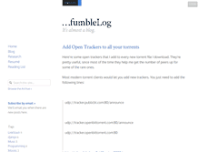 Tablet Screenshot of blog.sidmitra.com